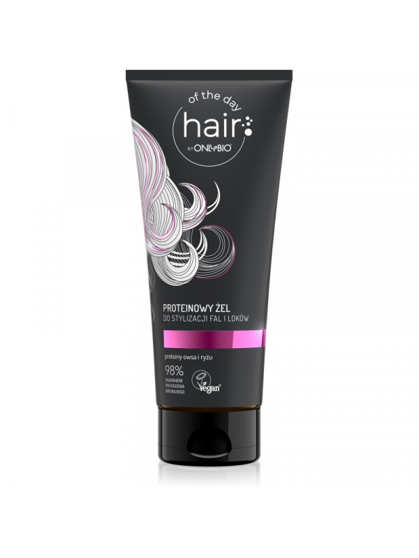 ONLYBIO Hair of the day by OnlyBio Proteinowy żel do stylizacji fal i loków  200ml  - PL
