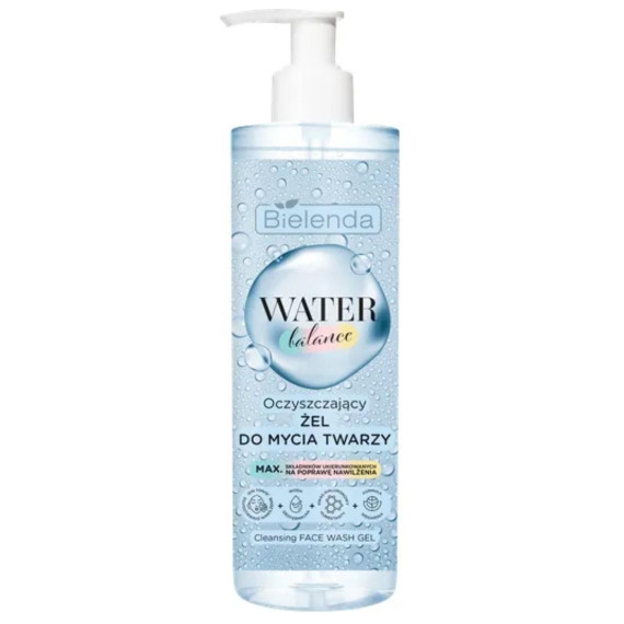 BIELENDA - WATER BALANCE Oczyszczający Żel do mycia twarzy, 195g