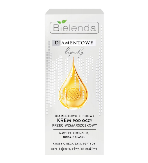 Bielenda DIAMENTOWE LIPIDY Diamentowo - lipidowy  krem przeciwzmarszczkowy pod oczy 15 ml