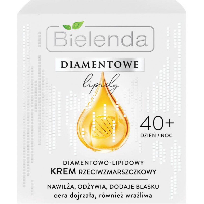 BIELENDA - DIAMENTOWE LIPIDY Diamentowo – lipidowy krem przeciwzmarszczkowy 40+ dzień/ noc 50 ml