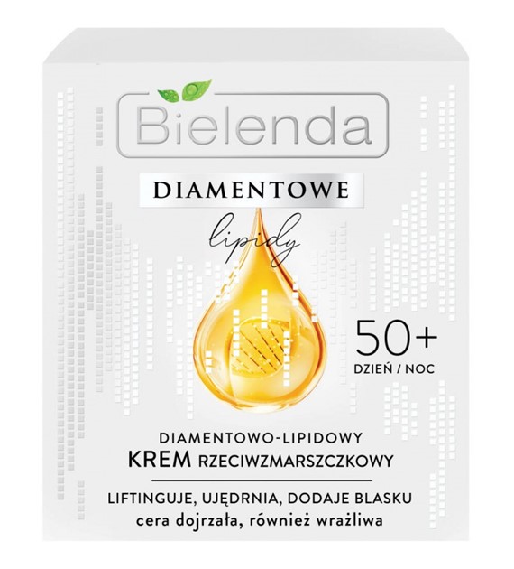 BIELENDA - Bielenda DIAMENTOWE LIPIDY Diamentowo – lipidowy krem przeciwzmarszczkowy 50+ dzień/ noc 50 ml