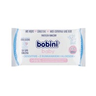 Bobini Baby Sensitive chusteczki nawilżane dla dzieci i niemowląt 60szt. UWAGA Najlepiej zużyć do 06/24