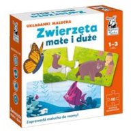 GRA  UKŁADANKI MALUCHA. ZWIERZĘTA MAŁE I DUŻE 1-3 LAT