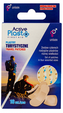 Active Plast First Aid Plastry turystyczne, 16szt