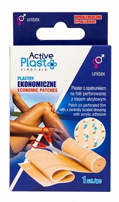 Active Plast First Aid Plastry ekonomiczne, 1szt 50x6cm