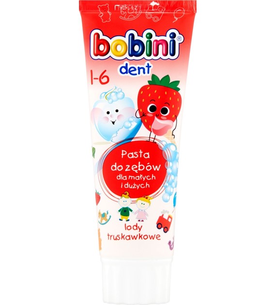 Bobini, Pasta do zębów dla dzieci powyżej 1 roku życia, 75 ml