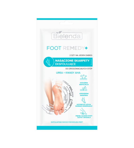 FOOT REMEDY  Skarpety eksfoliujące do zrogowaciałych stóp, 2 szt.