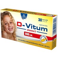 D-Vitum 800 j.m. witamina D dla noworodków i dzieci  30 kapsułek