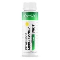 Ostrovit VITAMIN D3 4000 + K2 MK-7 / 100ml SHOT kiwi  ( 20 sztuk w op. zbiorczym)