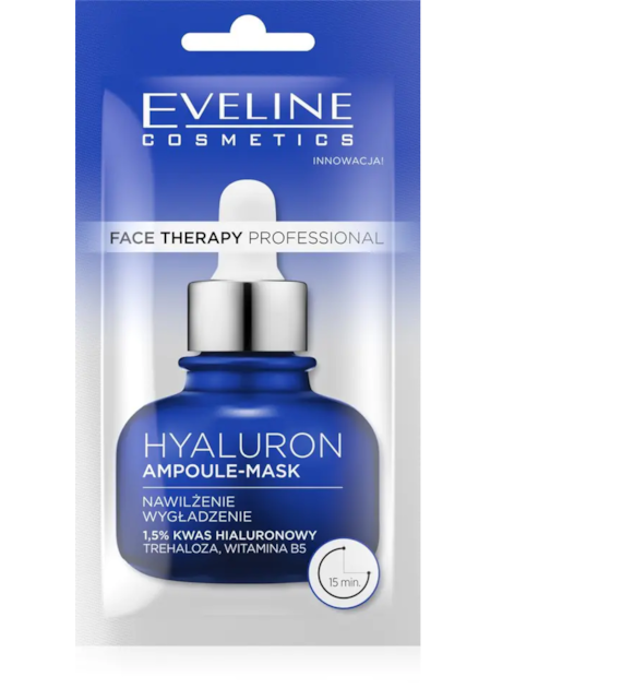 FACE THERAPY PROFESSIONAL AMPUŁKA-MASKA DO TWARZY 8ML HYALURON NAWILŻENIE,WYGŁADZANIE