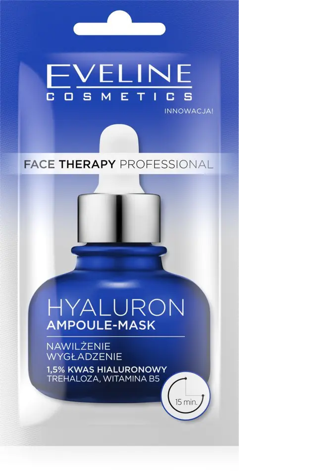 FACE THERAPY PROFESSIONAL AMPUŁKA-MASKA DO TWARZY 8ML HYALURON NAWILŻENIE,WYGŁADZANIE