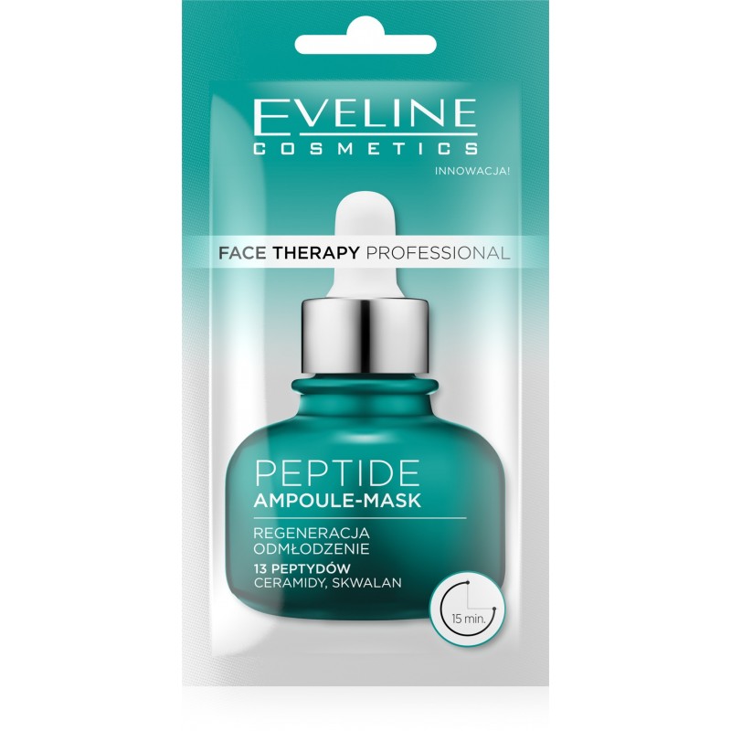 FACE THERAPY PROFESSIONAL AMPUŁKA-MASKA DO TWARZY 8ML PEPTIDE REGENERACJA,ODMŁADZANIE