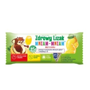 MNIAM-MNIAM Zdowy lizak WIŚNIA / 1 sztuka
