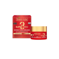 SUPER TRIO RETINOL + VIT C + KOLAGEN Silnie ujędrniający krem przeciwzmarszczkowy 50+, dzień/ noc, 50 ml