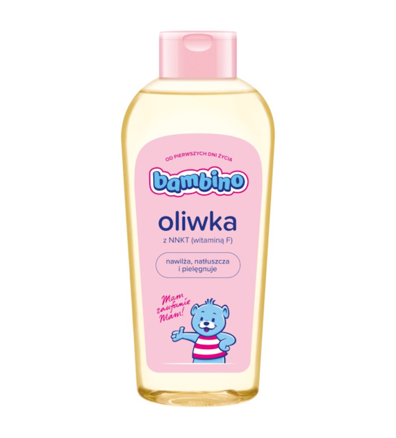 BAMBINO - OLIWKA 300ML DLA NIEMOWLĄT I DZIECI OD PIERWSZEGO DNIA ŻYCIA ODŻYWIA I WYGŁADZA