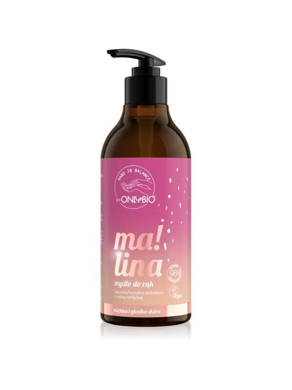 ONLYBIO  Hand in Balance by ONLYBIO Mydło do rąk malina
