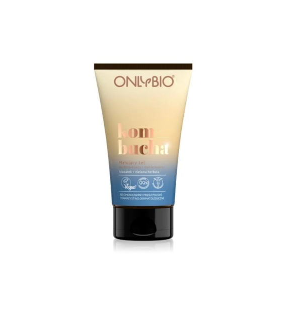OnlyBio  Kombucha Matujący żel do demakijażu i mycia twarzy 150 ml -  SUPER CENA - KOŃCÓWKA SERII U PRODUCENTA