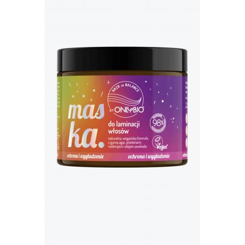 ONLYBIO Hair in Balance by ONLYBIO Maska do laminacji włosów  200ml