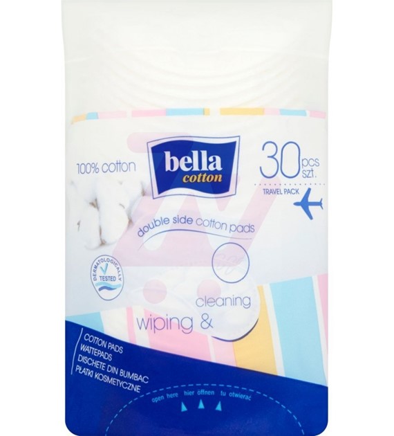 BELLA COTTON PŁATKI KOSMETYCZNE 30 SZT / TRAVEL PACK