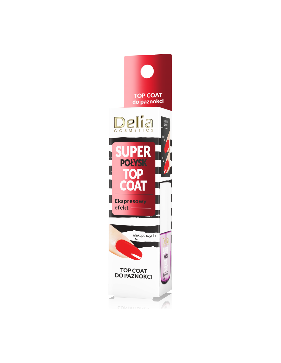 DELIA -   Efekt w 12 dni odżywka Super Połysk ekspres. efekt TopCoat 11ml PL/GB*