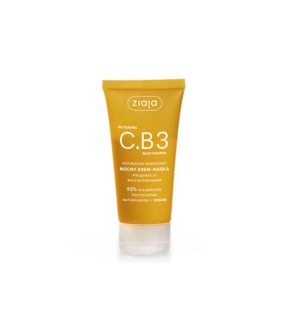 WITAMINA C.B3 NIACYNAMID NATURALNIE NAWILŻAMY NOCNY KREM-MASKA DO TWARZY 50 ml*