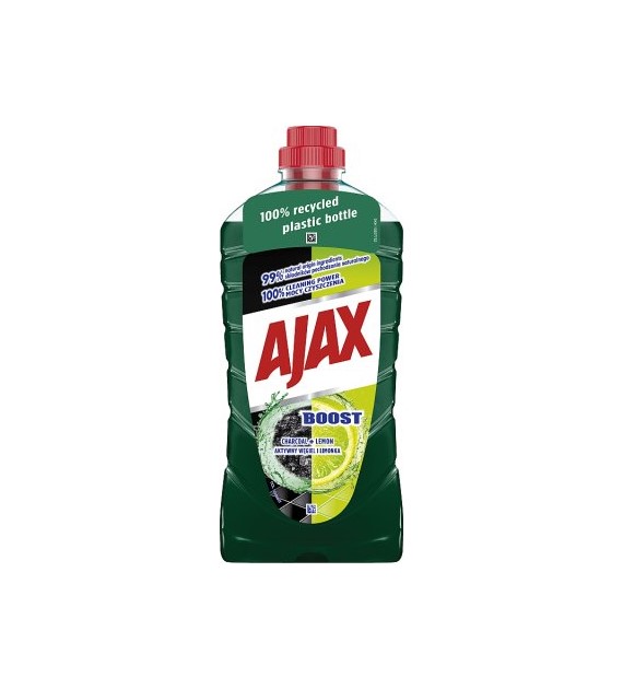 Ajax płyn uniwersalny 1l AKTYWNY WĘGIEL & LIMONKA / CHARCOAL+ LIME - SUPER CENA