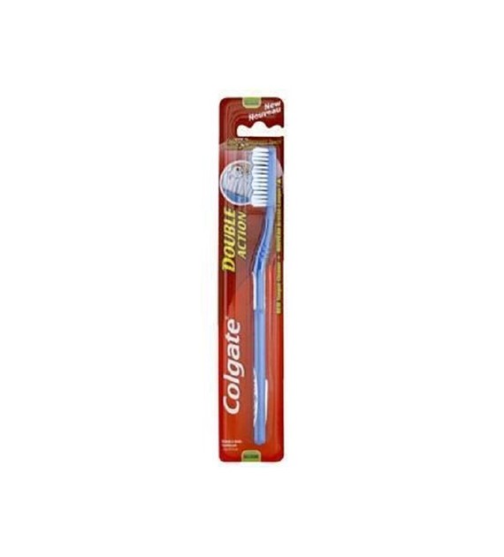 COLGATE SZCZOTECZKA DOUBLE ACTION ŚREDNIA / TOOTHBRUSH DOUBLE ACTION MEDIUM   (OPAKOWANIE ZBIORCZE: 12 szt.) - import