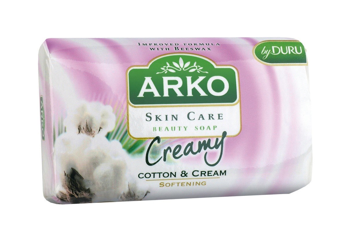 ARKO MYDŁO W KOSTCE 90G SKIN CARE BAWEŁNA/COTTON&CREAM
