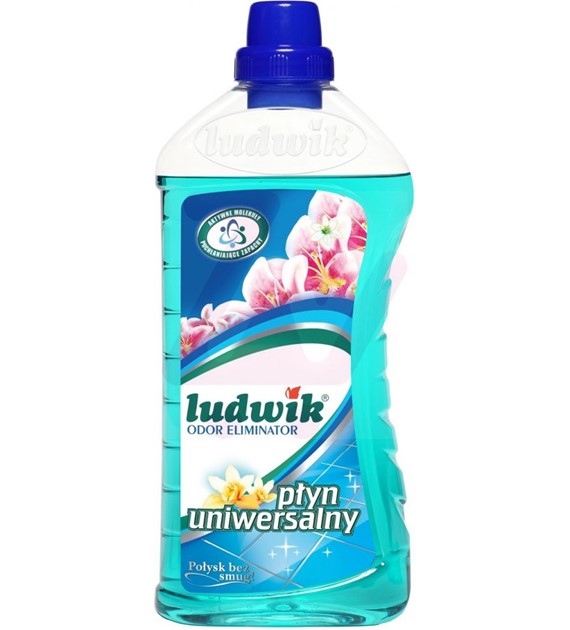 LUDWIK  PŁYN DO MYCIA UNIWERSALNY 1 L ODOR ELIMINATOR KWIAT LAGUNY  (6 szt.w op.zbiorczym)