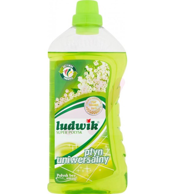 LUDWIK  PŁYN DO MYCIA UNIWERSALNY 1 L SUPER POŁYSK KONWALIA  (6 szt.w op.zbiorczym)