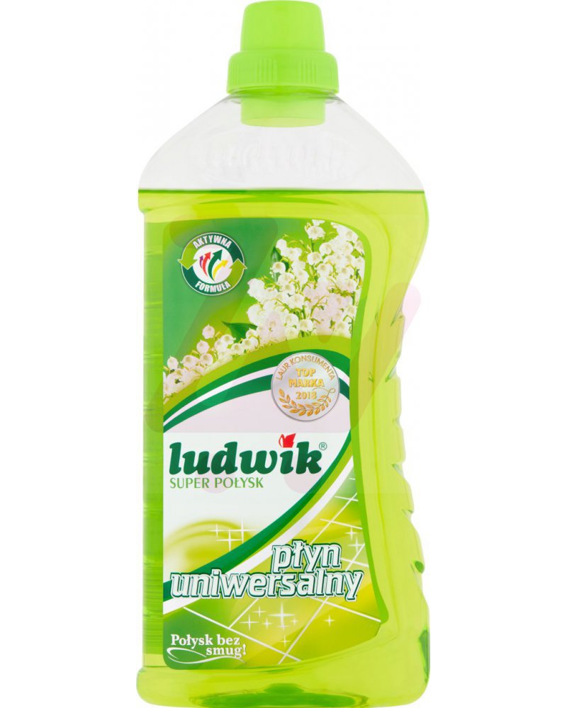 LUDWIK  PŁYN DO MYCIA UNIWERSALNY 1 L SUPER POŁYSK KONWALIA  (6 szt.w op.zbiorczym)