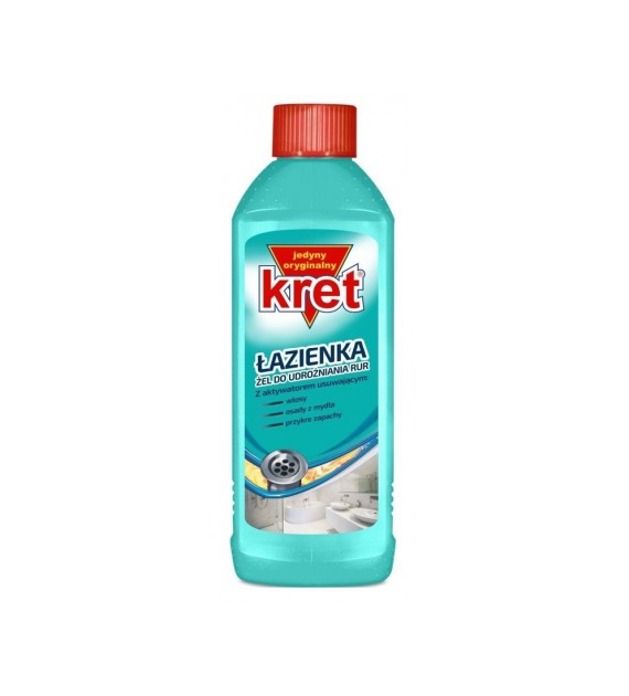 Kret żel do udrażniania rur Łazienka 500g