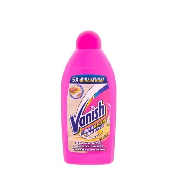 VANISH  SZAMPON DO DYWANÓW I TAPICEREK 500ML CZYSZCZENIE RĘCZNE CYTRYNA