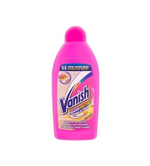 VANISH  SZAMPON DO DYWANÓW I TAPICEREK 500ML CZYSZCZENIE RĘCZNE CYTRYNA