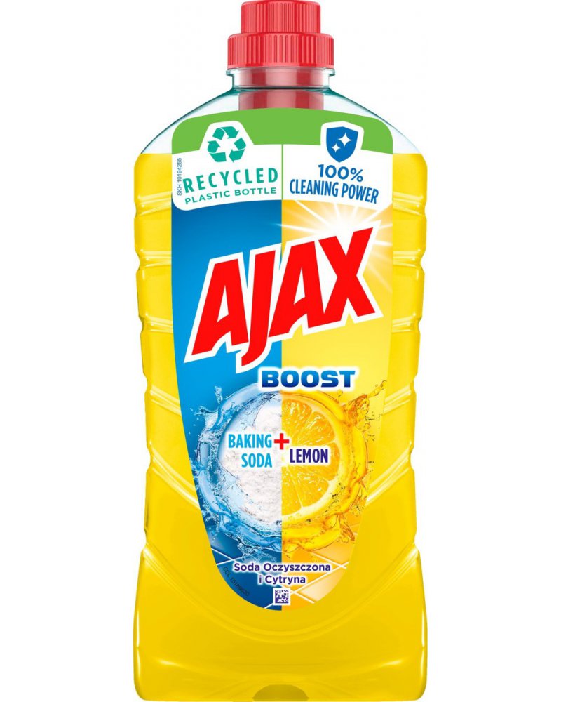 Ajax płyn uniwersalny 1l   SODA OCZYSZCZONA+ CYTRYNA