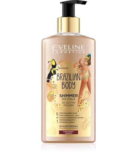 BRAZILIAN BODY SHIMMER DO CIAŁA ZE ZŁOTYM PYŁEM 150ML