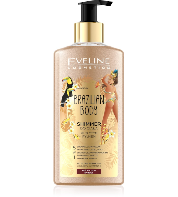 BRAZILIAN BODY SHIMMER DO CIAŁA ZE ZŁOTYM PYŁEM 150ML