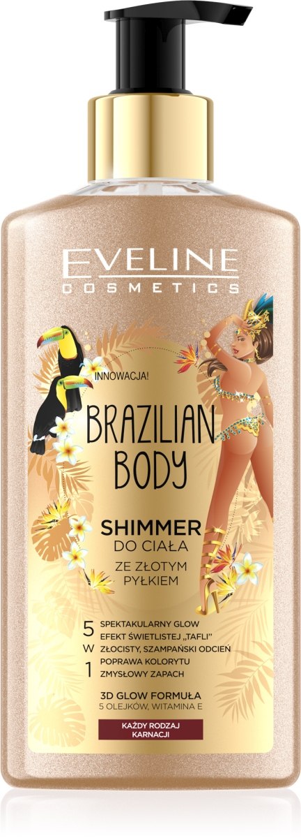 BRAZILIAN BODY SHIMMER DO CIAŁA ZE ZŁOTYM PYŁEM 150ML
