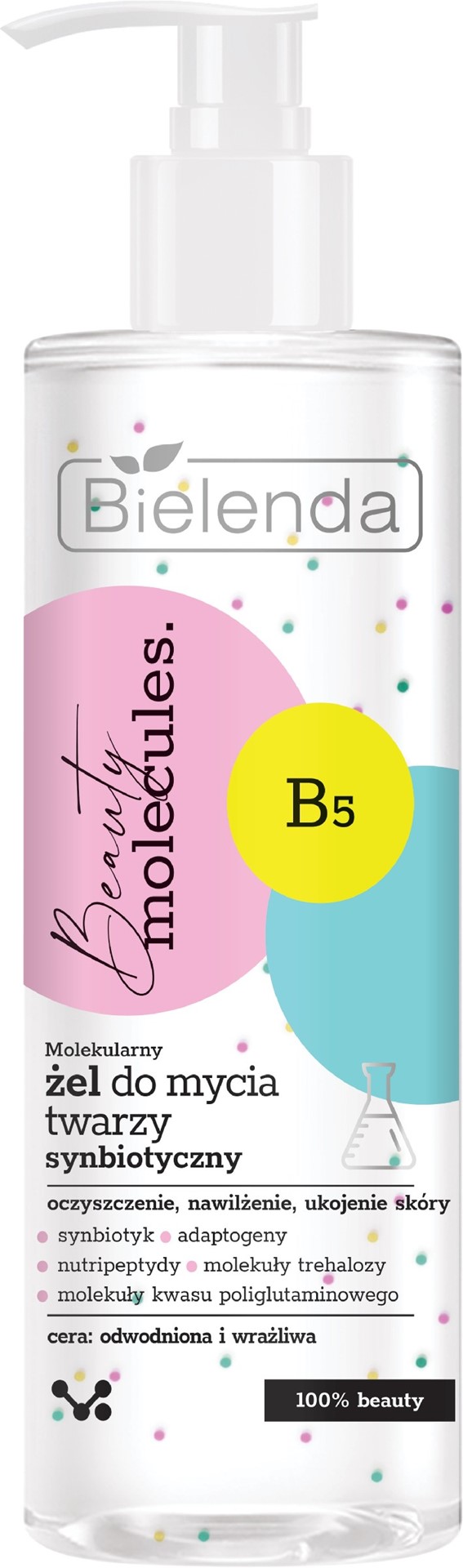 BIELENDA - BEAUTY MOLECULES Molekularny niacynamidowy żel do mycia twarzy, 195 g