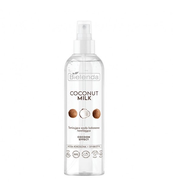 BIELENDA - COCONUT MILK Tonizująca woda kokosowa, nawilżająca COCOON EFFECT, 200 ml