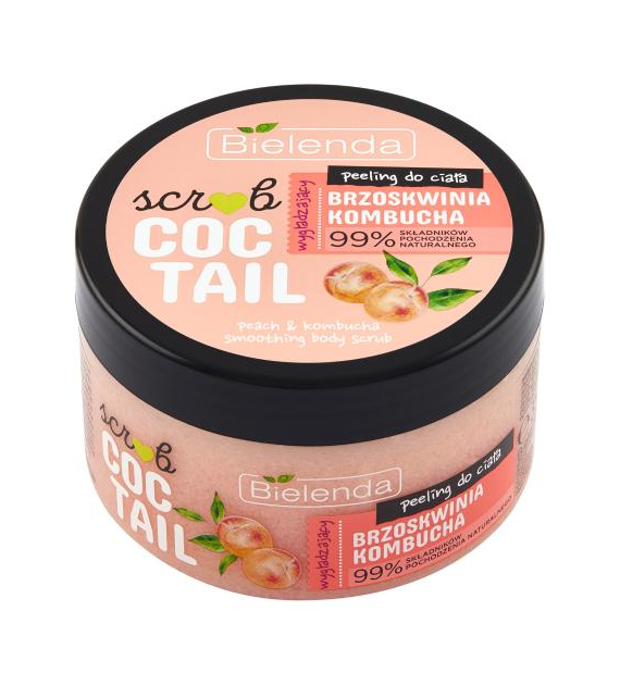 COCTAIL SCRUB Wygładzający peeling do ciała BRZOSKWINIA + KOMBUCHA, 350 g