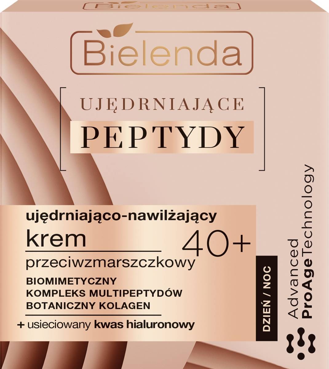 BIELENDA - UJĘDRNIAJĄCE PEPTYDY Ujędrniająco – nawilżający krem przeciwzmarszczkowy 40+ dzień/ noc 50 ml
