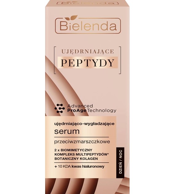 BIELENDA - UJĘDRNIAJĄCE PEPTYDY 2w1 Ujędrniająco – rozświetlający krem przeciwzmarszczkowy + serum peptydowe pod oczy i na powieki, 15 ml