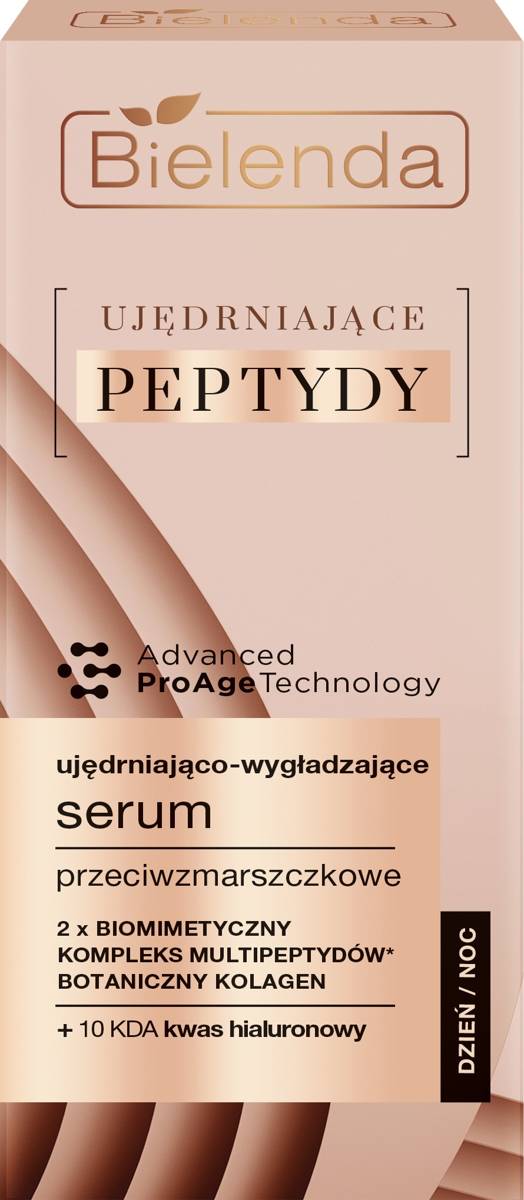 BIELENDA - UJĘDRNIAJĄCE PEPTYDY 2w1 Ujędrniająco – rozświetlający krem przeciwzmarszczkowy + serum peptydowe pod oczy i na powieki, 15 ml
