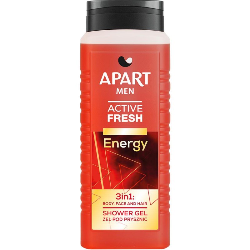 APART MEN ACTIVE FRESH ENERGY Żel pod prysznic 3W1, 500 ml