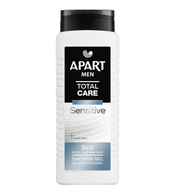 APART ŻEL POD PRYSZNIC MEN 500ML TOTAL CARE 3IN1 SENSITIVE