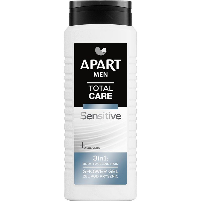 APART MEN TOTAL CARE Żel pod prysznic 3w1 SENSITIVE, 500 ml