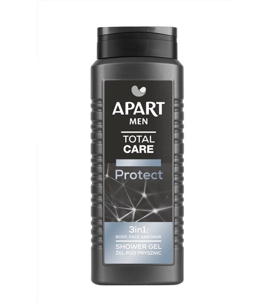 APART MEN TOTAL CARE Żel pod prysznic 3w1 PROTECT, 500 ml