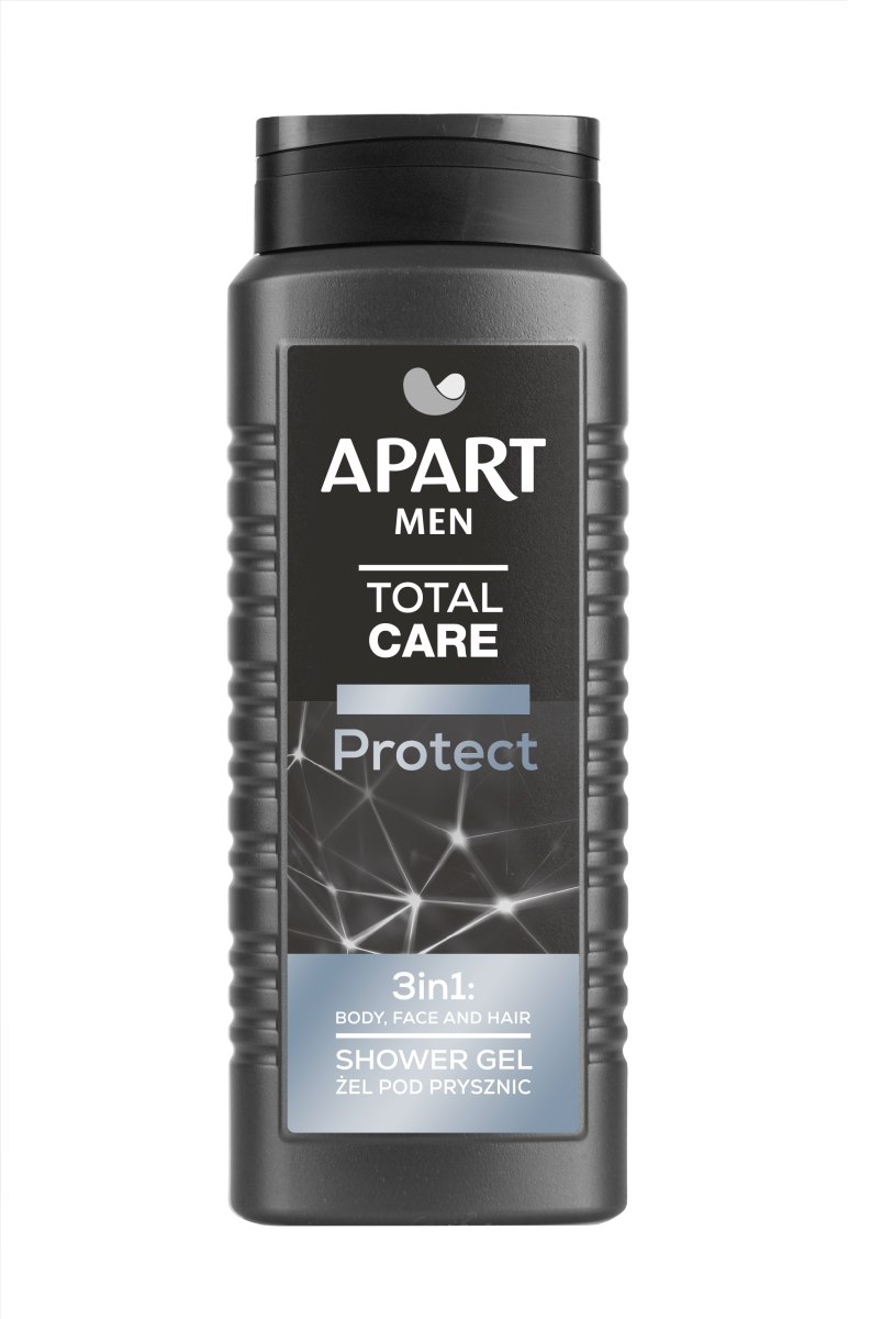 APART MEN TOTAL CARE Żel pod prysznic 3w1 PROTECT, 500 ml