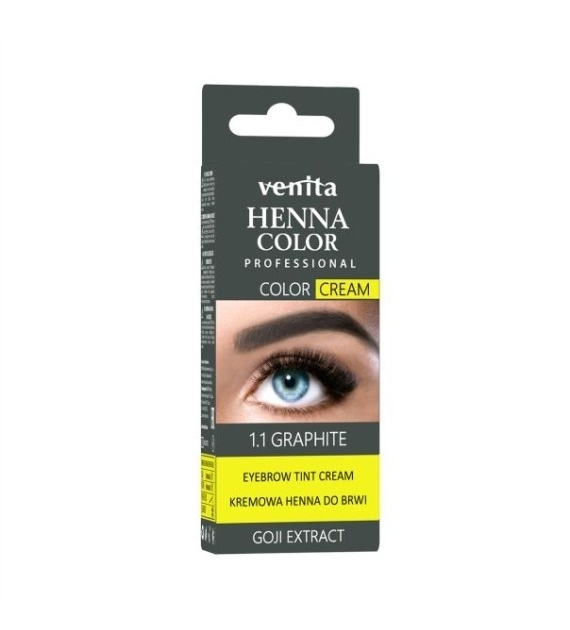 HENNA COLOR PROFESSIONAL - henna w kremie do brwi GRAFITOWA